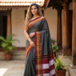 GreyToop Ilkal With Silk Pallu Saree For Women